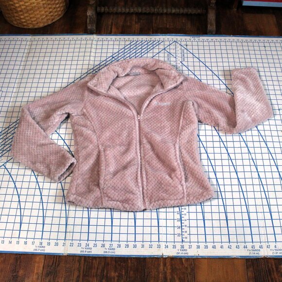Columbia Fire Side Full Zip Sherpa Jacket, Dusty Pink, Warm Layer, Medium - Picture 5 of 11